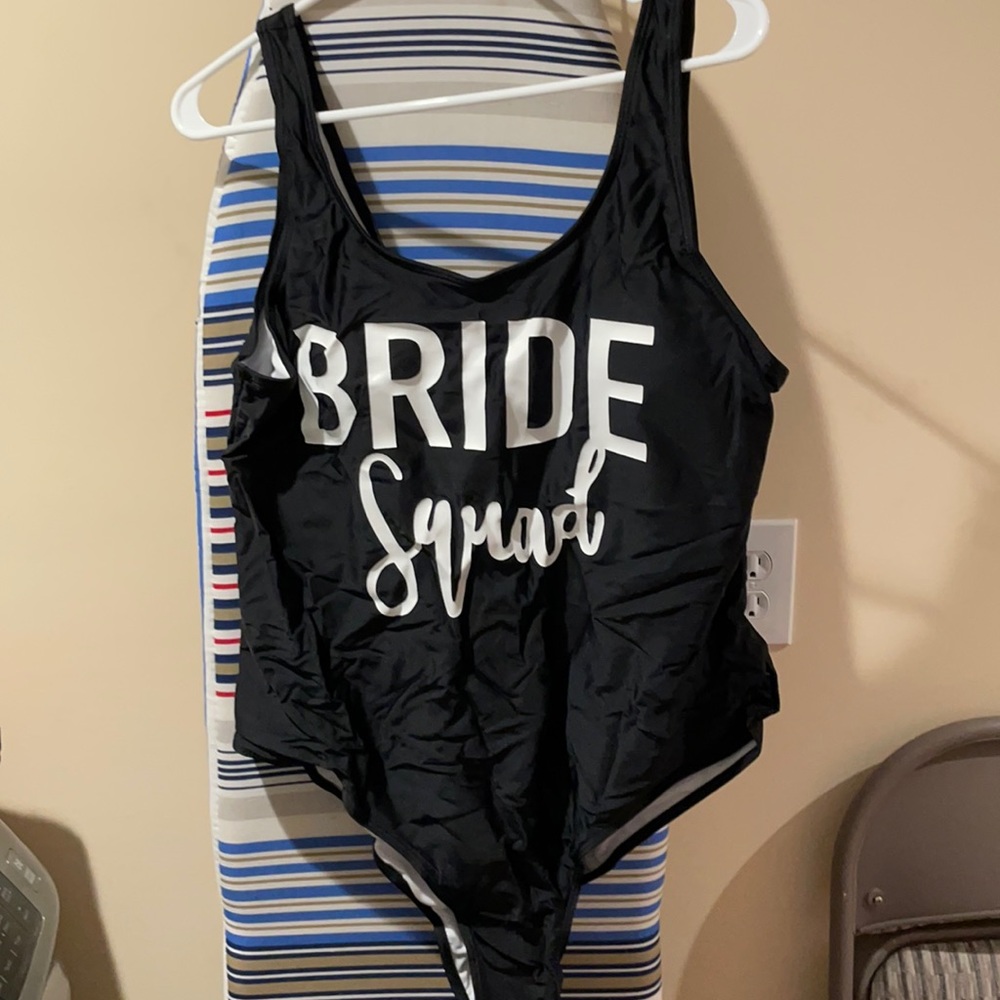 Bride squad bathing suit